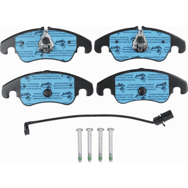 TRW COTEC GDB1768 Bremsbeläge inkl. Verschleißwarnkontakt, mit Bremssattelschrauben, mit Zubehör