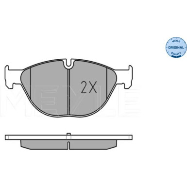025 250 4519 Bremsbelagsatz, Scheibenbremse MEYLE-ORIGINAL: True to OE.