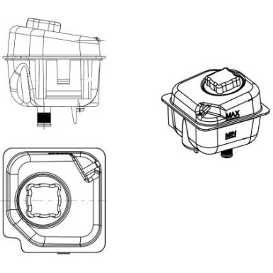 454043 Ausgleichsbehälter, Kühlmittel EASY FIT