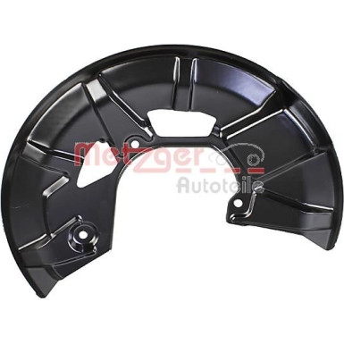 2 x METZGER Spritzblech, Bremsscheibe | 6115429