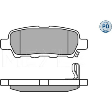 025 238 7114/PD Bremsbelagsatz, Scheibenbremse MEYLE-PD: Advanced performance and design.