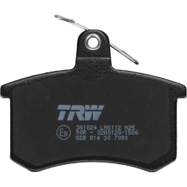 TRW Bremsbelagsatz, Scheibenbremse COTEC GDB814