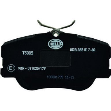 Hella | Bremsbelagsatz, Scheibenbremse | 8DB 355 017-601