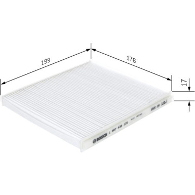 BOSCH 1 987 432 172 Innenraumfilter BOSCH 1 987 432 172 Innenraumfilter