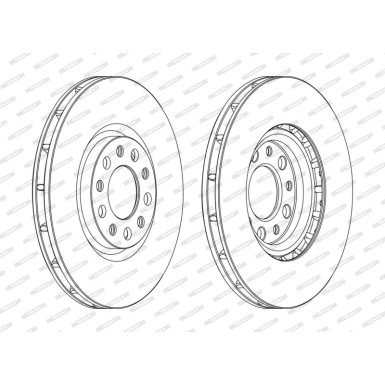 Ferodo | Bremsscheibe | DDF1451C