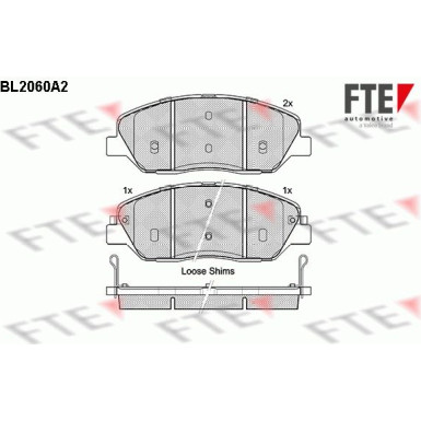 FTE | Bremsbelagsatz, Scheibenbremse | 9010643