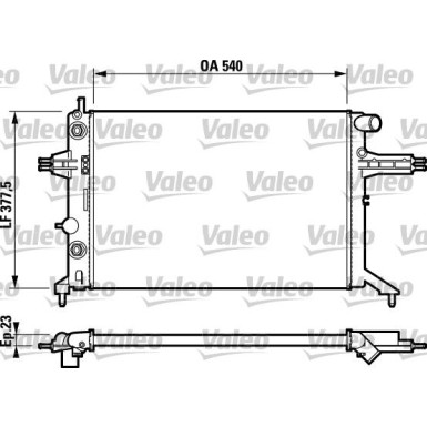 Valeo | Kühler, Motorkühlung | 732724