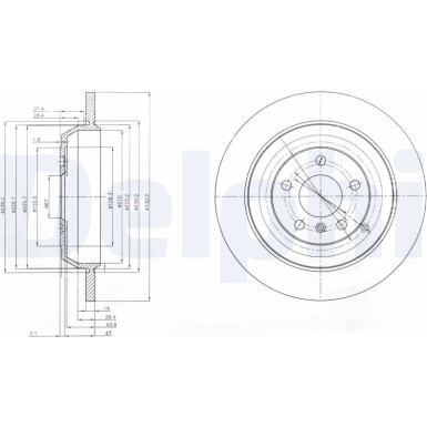 Delphi | Bremsscheibe | BG4031