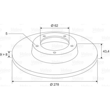 Valeo | Bremsscheibe | 197540