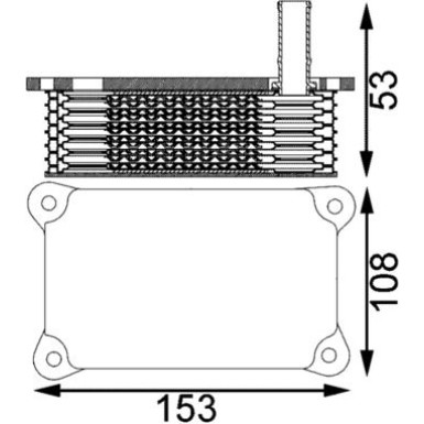 Mahle | Ölkühler, Motoröl | CLC 201 000S