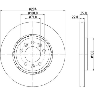 Hella | Bremsscheibe | 8DD 355 125-401
