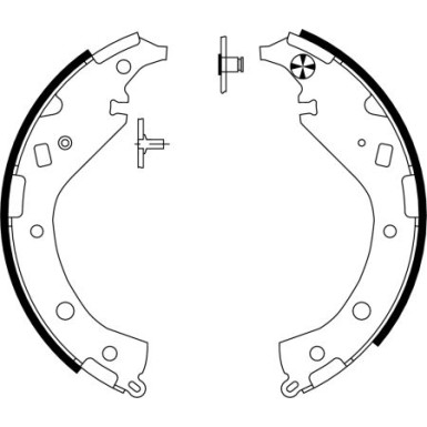 91063100 Bremsbackensatz 91063100 Bremsbackensatz