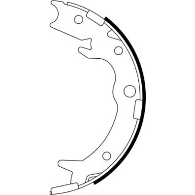 91062800 Bremsbackensatz, Feststellbremse