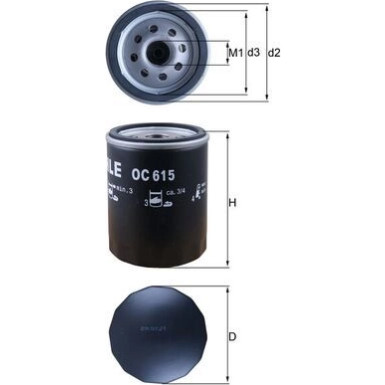 OC 615 Ölfilter OC 615 Ölfilter