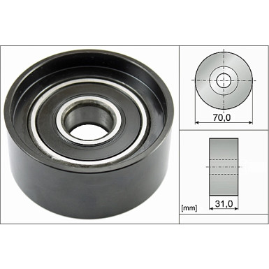 532 0588 10 Umlenk-/Führungsrolle, Keilrippenriemen