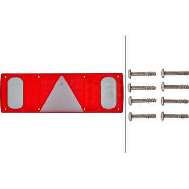 9EL 340 208-001 Lichtscheibe, Heckleuchte