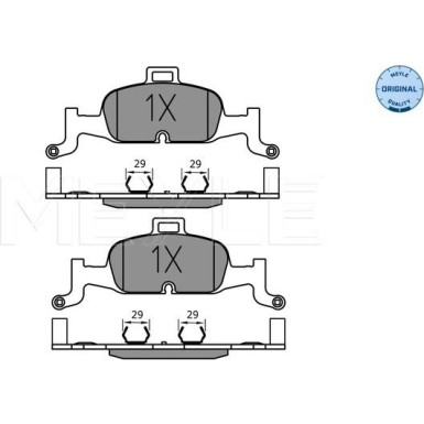 Meyle Bremsbelagsatz, Scheibenbremse MEYLE-ORIGINAL: True to OE 025 224 0216
