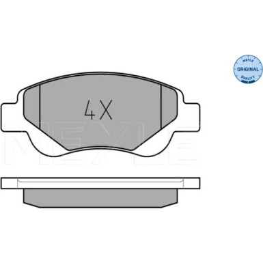 Meyle Bremsbelagsatz, Scheibenbremse MEYLE-ORIGINAL: True to OE 025 239 5917