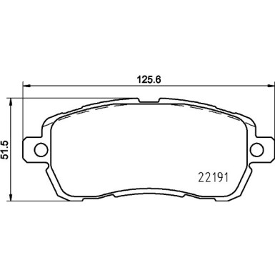 8DB 355 031-721 Bremsbelagsatz, Scheibenbremse