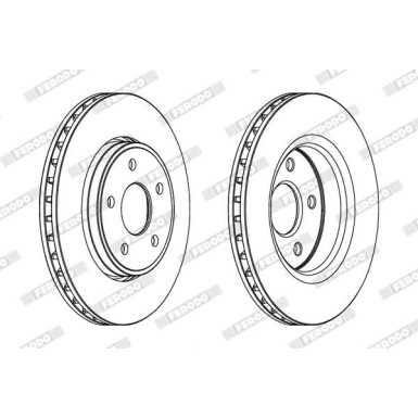 Ferodo | Bremsscheibe | DDF1593C-1