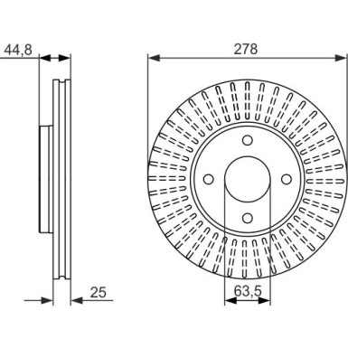 0 986 479 637 Bremsscheibe 0 986 479 637 Bremsscheibe