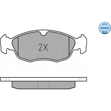 Meyle Bremsbelagsatz, Scheibenbremse MEYLE-ORIGINAL: True to OE 025 214 3017/W