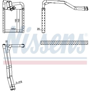 77649 Wärmetauscher, Innenraumheizung 77649 Wärmetauscher, Innenraumheizung