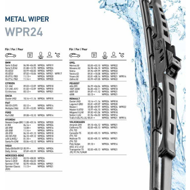 Hella Wischblatt Scheibenwischer Metal 9XW 190 253-241