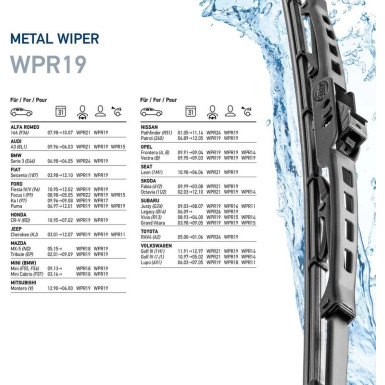 9XW 190 253-191 Wischblatt Metal