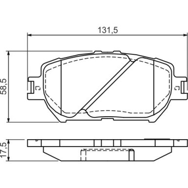 0 986 494 363 Bremsbelagsatz, Scheibenbremse