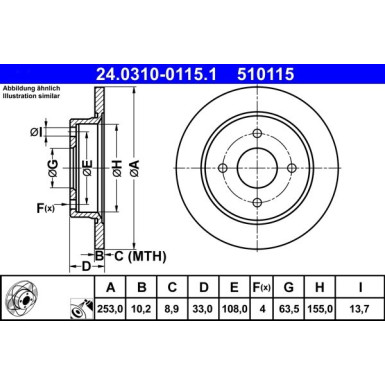 24.0310-0115.1 Bremsscheibe PowerDisc