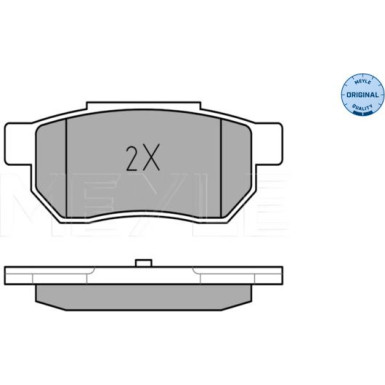 025 213 1313/W Bremsbelagsatz, Scheibenbremse MEYLE-ORIGINAL: True to OE.