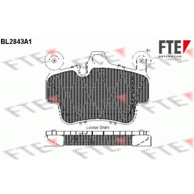 9011019 Bremsbelagsatz, Scheibenbremse