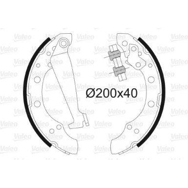 562080 Bremsbackensatz