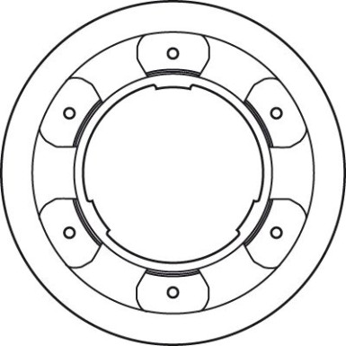 DF4993S Bremsscheibe TRW SINGLE