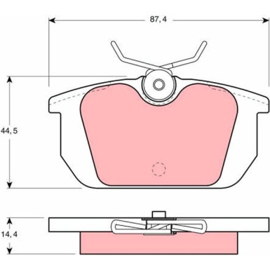 GDB466 Bremsbelagsatz, Scheibenbremse