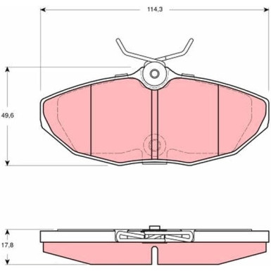 GDB1511 Bremsbelagsatz, Scheibenbremse