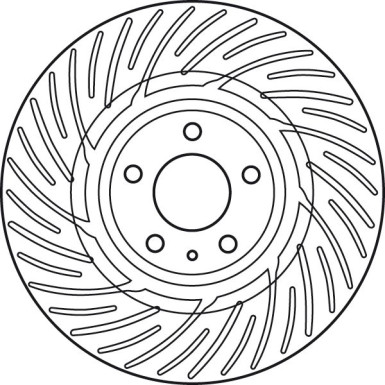 Bremsscheibe TRW SINGLE DF6014S