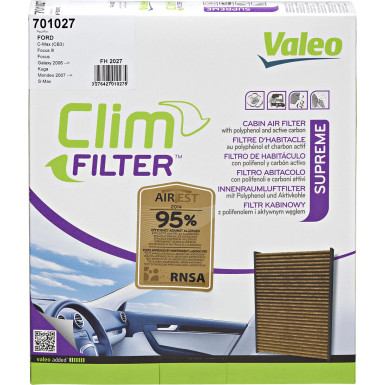 701027 Filter, Innenraumluft VALEO PROTECT MAX