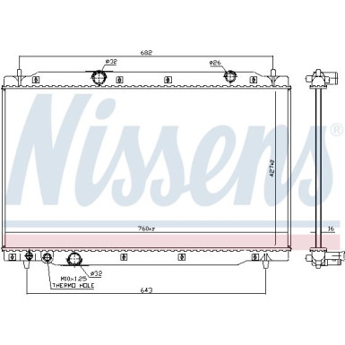 Nissens | Kühler, Motorkühlung | 606699