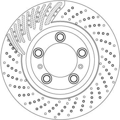 DF6821S Bremsscheibe TRW SINGLE