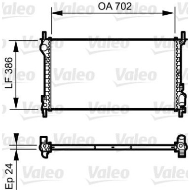 Valeo | Kühler, Motorkühlung | 735167