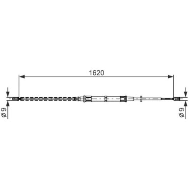1 987 477 704 Seilzug, Feststellbremse 1 987 477 704 Seilzug, Feststellbremse