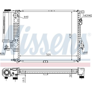 60607 Kühler, Motorkühlung 60607 Kühler, Motorkühlung