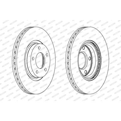 Ferodo Bremsscheibe PREMIER High Carbon DDF1312C