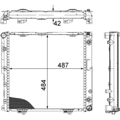 CR 291 000S Kühler, Motorkühlung BEHR