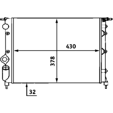 Mahle | Kühler, Motorkühlung | CR 476 000S