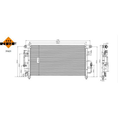 35423 Kondensator, Klimaanlage EASY FIT