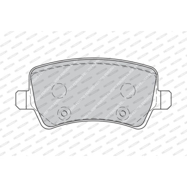 Ferodo | Bremsbelagsatz, Scheibenbremse | FDB1918