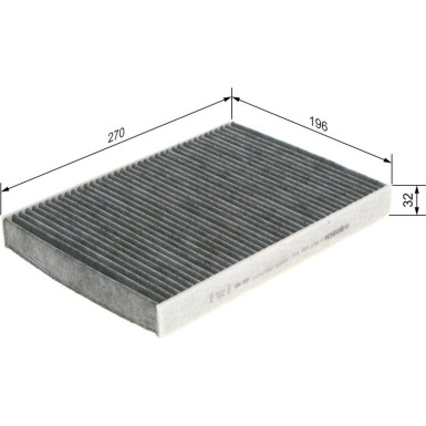 BOSCH 1 987 432 311 Innenraumfilter BOSCH 1 987 432 311 Innenraumfilter